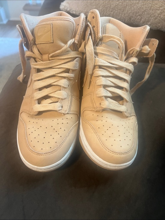 Nike Shoes - Nike Women's High-Top Sneakers in Beige Nike Dunks